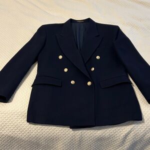 Ralph Lauren Midnight Blue Double-Breasted Blazer
